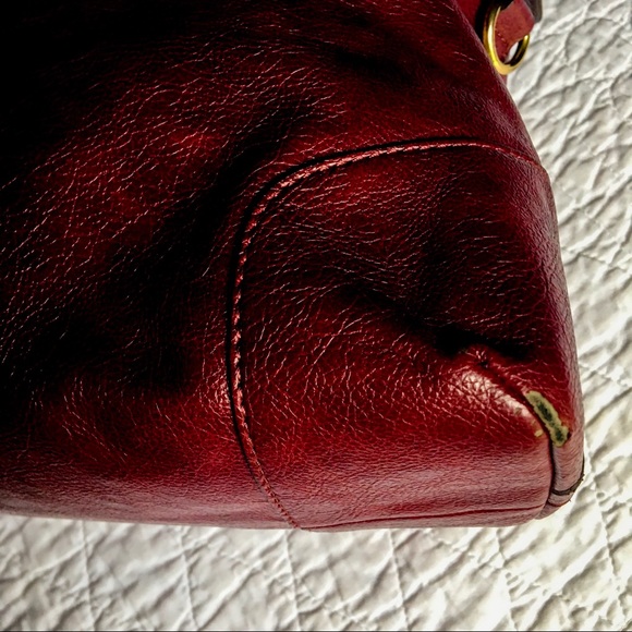 The Limited Burgundy Satchel Handbag - Picture 6 of 8